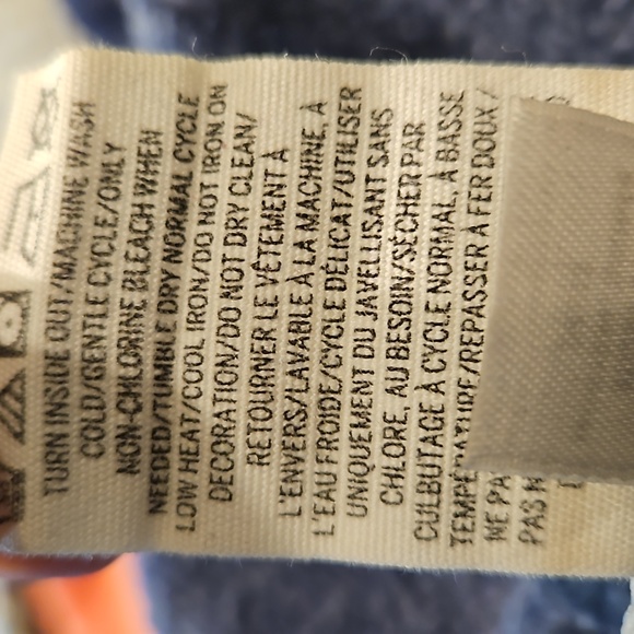 Victorias Secret PINK Hoodie Sweatshirt Pullover Womens Medium Blue and White - Picture 7 of 7